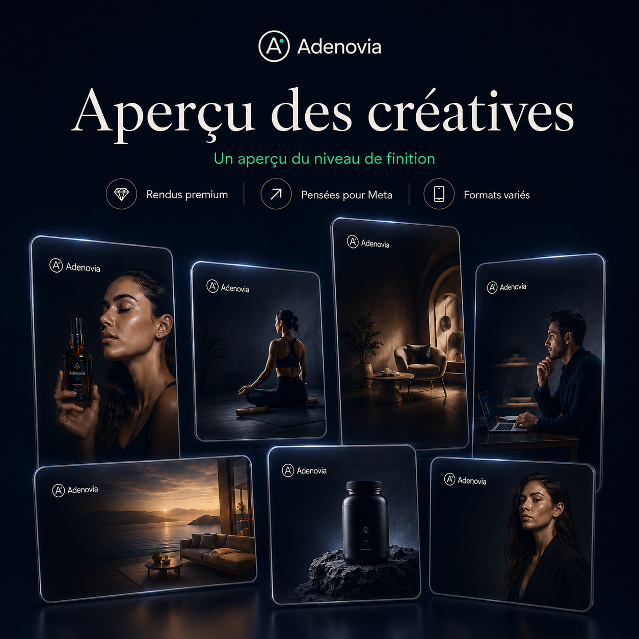 Régulier — 9 concepts créatifs par mois pour alimenter vos campagnes Meta